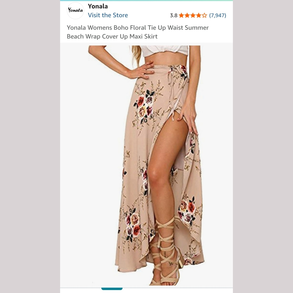 Yolana Floral Maxi Wrap Skirt - Small